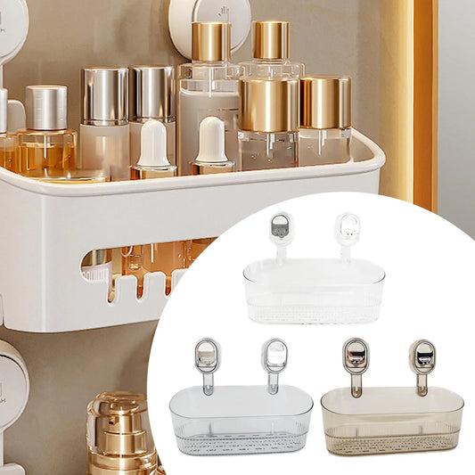 Suction Cup Shower Shelf Storage Rack Portable